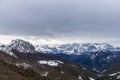 Majestic landscape of mountains peaks of europe Royalty Free Stock Photo