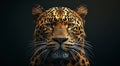 Majestic Leopard Staring Intently Royalty Free Stock Photo