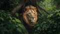 A lion in a jungle photography