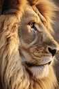 Majestic Lion Portrait Highlighting the Power and Beauty of Wildlife