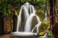 Majestic long exposure waterfall Royalty Free Stock Photo