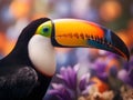 majestic looking Toucan in the wildness