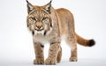 A Majestic Lynx on the white background -Generative Ai