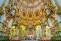 Majestic main altar in `Our Lady of the Assumption` Cathedral in Granada. Andalusia, Spain.