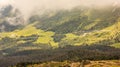 Majestic Mannlichen-Kleine Scheidegg Trail with breathtaking panoramic view of swiss alps, forest, mountain pass landscape Royalty Free Stock Photo