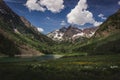 Maroon Lake and Maroon Bells Royalty Free Stock Photo