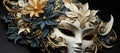 Majestic Masquerade: Elegance and Mystery Behind the Golden Mask.