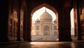 Majestic mausoleum, symbol of ancient Indian culture generated by AI