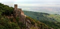 Majestic medieval castle Girsberg ruins on the top of the hill Royalty Free Stock Photo