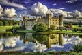 A Majestic Medieval Castle in Kent Explore Leeds Castles Stunning Aerial Views Picturesque Gardens and Rich History