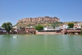 Majestic Mehrangarh Fort located in Jodhpur, Rajasthan, is one of the largest forts in India.