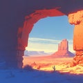 Majestic Monument Valley Sunrise