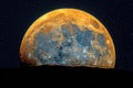 Majestic Moon: The Mysterious Beauty of Craters in a Dark Sky