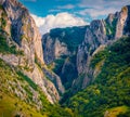 Majestic morning view of Cheile Turzii Royalty Free Stock Photo