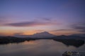 Mount kinabalu in glorious sunrise Royalty Free Stock Photo