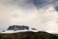 Majestic mount Kinabalu. The highest mountain in Southeast Asia. Royalty Free Stock Photo