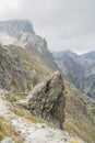 Majestic mountain with dramatic cloudy sky Royalty Free Stock Photo