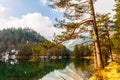 Majestic mountain lake in Fernsteinsee