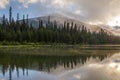 Majestic mountain lake in Manning Park, British Columbia, Canada. Royalty Free Stock Photo