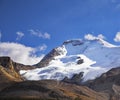 Majestic mountain landscape and glaciers