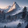 Majestic Mountain Ranges: Exploring the Beauty of Foggy Landscapes