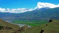 The majestic mountains of the Caucasus.