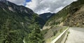 Majestic mountains and coniferous forest along the Duffey Lake Road Lillooet to Whistler, BÃÂ¡, Canada. Beautiful mountain Royalty Free Stock Photo