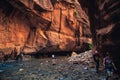 The Majestic Narrows of Zion National Park, Utah Royalty Free Stock Photo