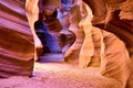 Majestic natural architecture of the Antelope Slot Canyon, Navajo Tribal Park, Arizona, USA