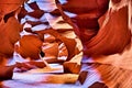 Majestic natural architecture of the Antelope Slot Canyon, Navajo Tribal Park, Arizona, USA