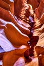 Majestic natural architecture of the Antelope Slot Canyon, Navajo Tribal Park, Arizona, USA