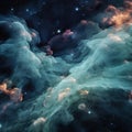Majestic Nebula in Deep Space Royalty Free Stock Photo