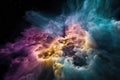 majestic nebula with its colorful hues twinkling in the darkness of space Royalty Free Stock Photo