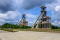 Majestic old mine towers in Maasmechelen, Belgium Royalty Free Stock Photo