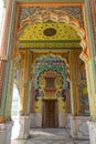 Majestic, opulent series of arches at Patrika Gate, Jawahar Circle`s entrance