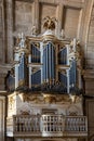 The majestic organ of the Sao Lourenco church in Porto, Portugal Royalty Free Stock Photo