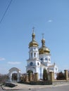 the majestic orthodox church in Poltava, Ukraine