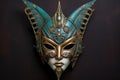 Majestic Osiris face god mask. Generate Ai