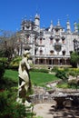 Majestic palace Regaleira(Sintra,Portugal) Royalty Free Stock Photo