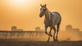 Fiery Sunset at the Dubai Gold Cup