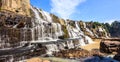 Majestic Panoramic View of Pongour Waterfalls, Near Dalat City, Vietnam, Asia Royalty Free Stock Photo