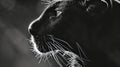 Majestic panther closeup. AI generated