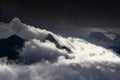 Majestic peaks rise above the clouds, Carnic Alps, Italy Royalty Free Stock Photo
