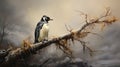 Majestic Penguin: Hyperrealistic Painting Of A Penguin In Wilderness