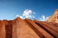 Majestic pillars rocks in the desert Royalty Free Stock Photo