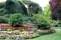 Majestic plant compositions in the Butchart Garden on Vancouver Island, British Columbia, Canada