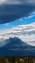Majestic Popocatepetl Volcano Towering over Mexican Landscape
