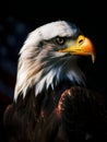 Majestic Portrait of a Bald Eagle, National Symbol of the USA