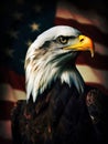 Majestic Portrait of a Bald Eagle, National Symbol of the USA