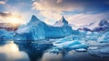 Majestic Ports And Isolated Landscapes: Atmospheric Impressionistic Scenes Of Icebergs In Antarctica